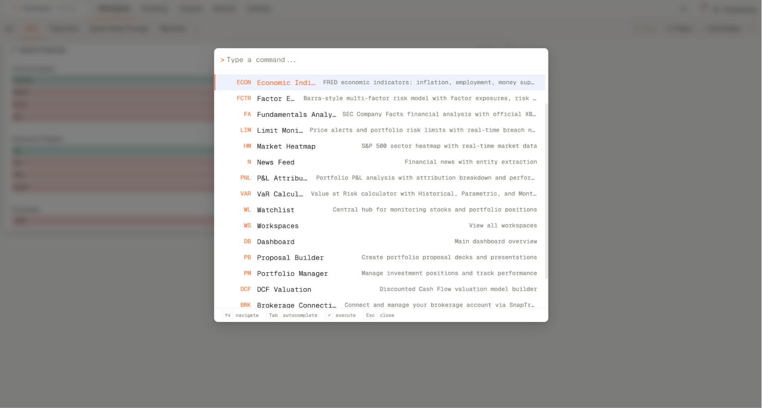 Enterprise analytics platform with audit trail, version history, and advanced tools